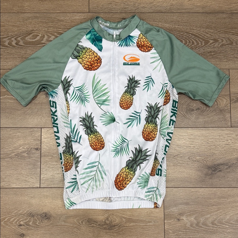 Pineapple Print Cycling Jersey
